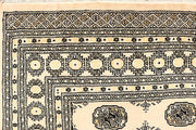 Blanched Almond Bokhara 6' 6 x 7' - No. 60830 - ALRUG Rug Store