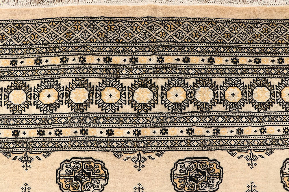 Blanched Almond Bokhara 6' 6 x 7' - No. 60830 - ALRUG Rug Store