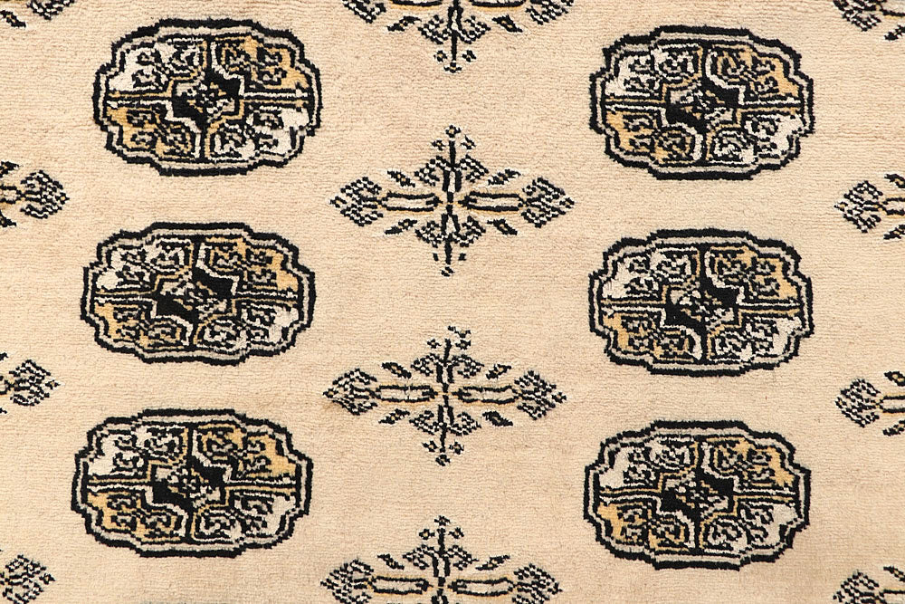 Blanched Almond Bokhara 6' 6 x 7' - No. 60830 - ALRUG Rug Store