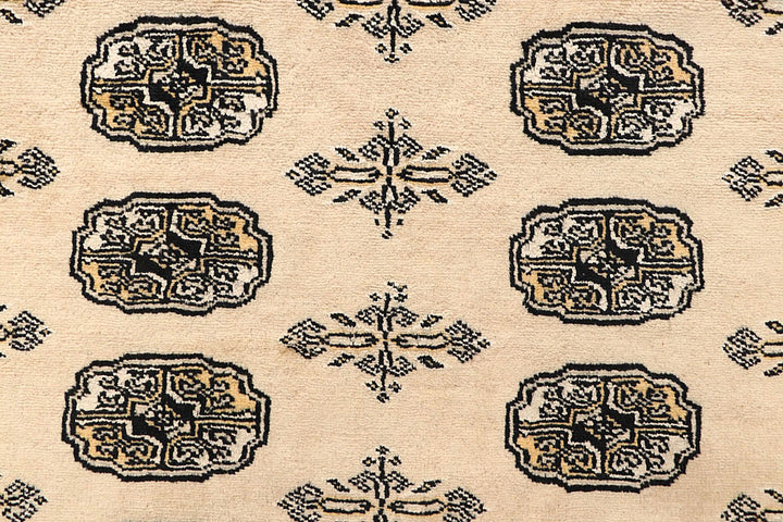 Blanched Almond Bokhara 6' 6 x 7' - No. 60830 - ALRUG Rug Store