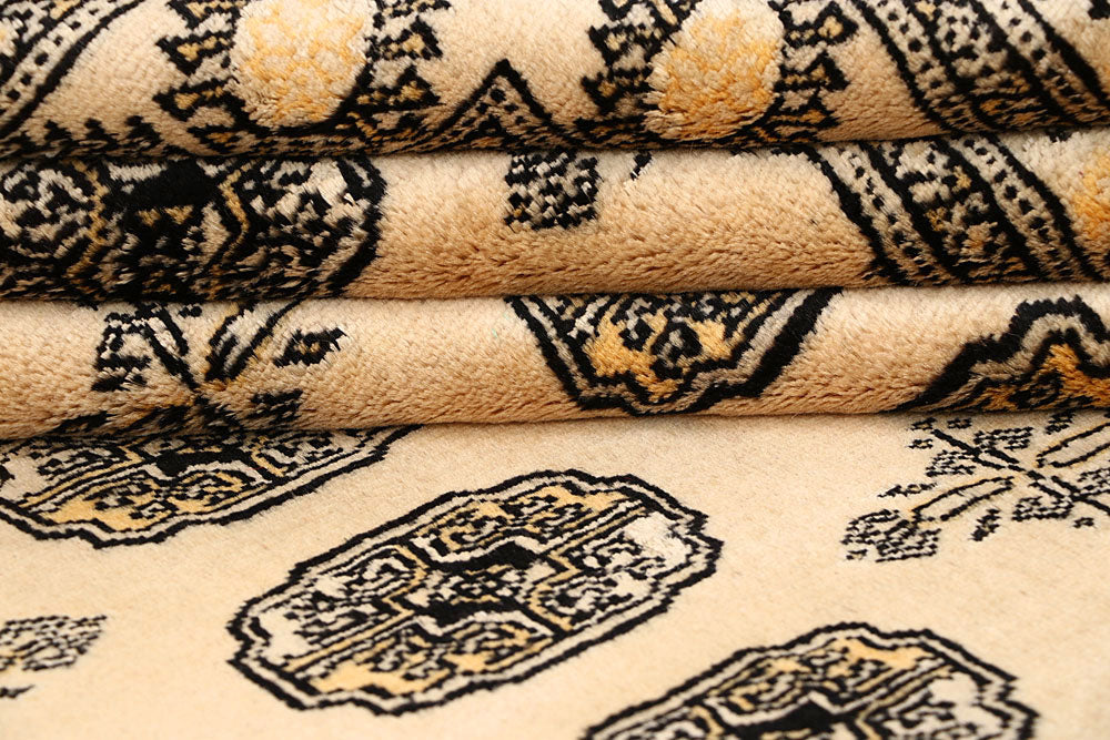 Blanched Almond Bokhara 6' 6 x 7' - No. 60830 - ALRUG Rug Store