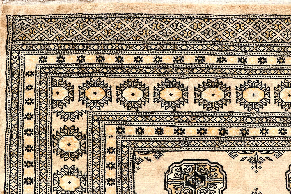 Blanched Almond Bokhara 6' 6 x 6' 9 - No. 60832 - ALRUG Rug Store