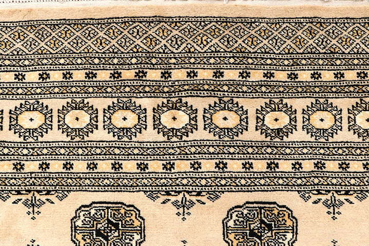 Blanched Almond Bokhara 6' 6 x 6' 9 - No. 60832 - ALRUG Rug Store