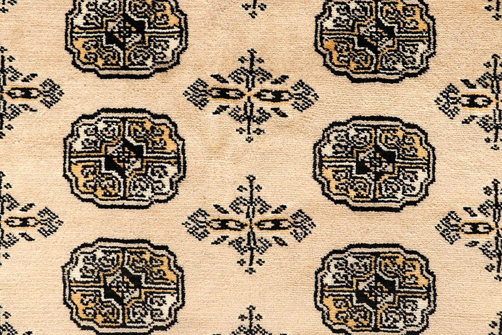Blanched Almond Bokhara 6' 6 x 6' 9 - No. 60832 - ALRUG Rug Store