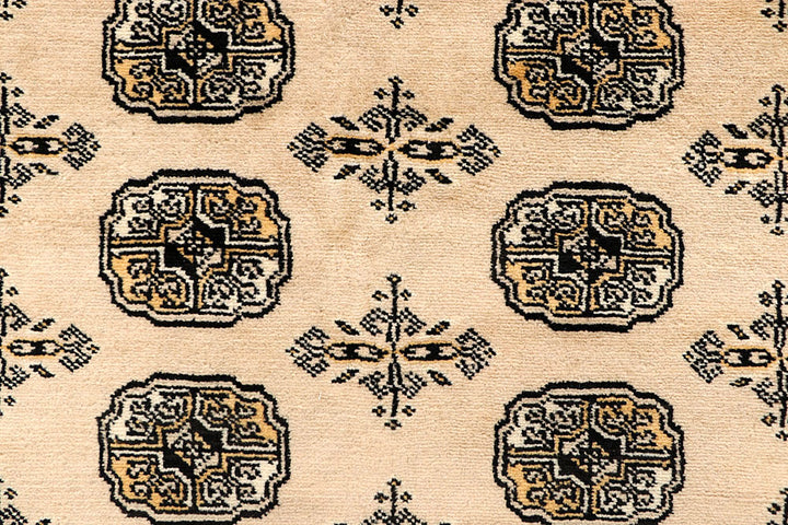 Blanched Almond Bokhara 6' 6 x 6' 9 - No. 60832 - ALRUG Rug Store
