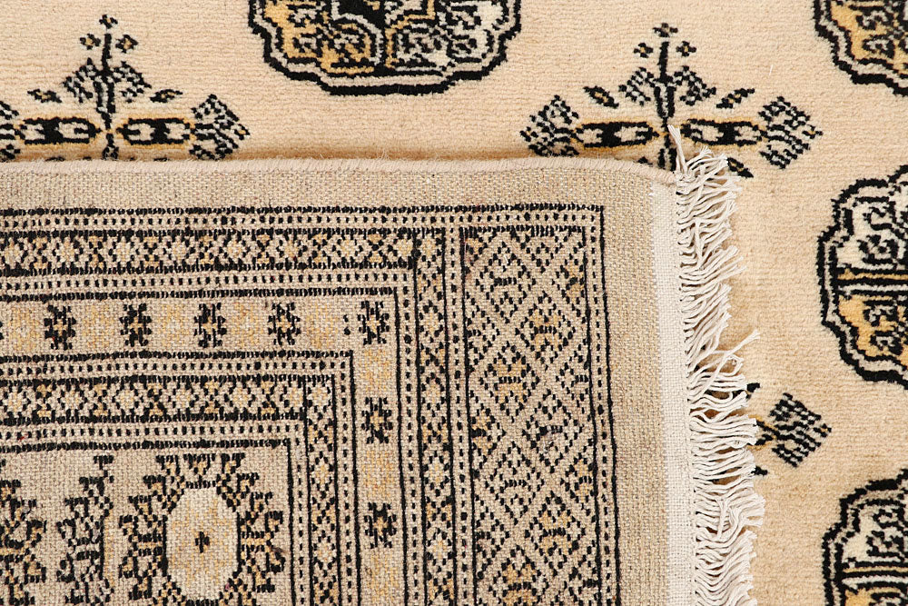 Blanched Almond Bokhara 6' 6 x 6' 9 - No. 60832 - ALRUG Rug Store