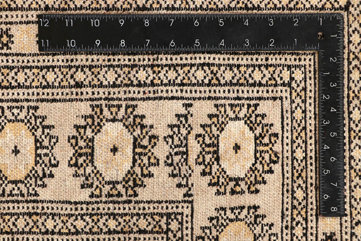 Blanched Almond Bokhara 6' 6 x 6' 9 - No. 60832 - ALRUG Rug Store