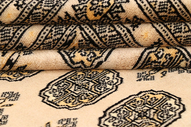 Blanched Almond Bokhara 6' 7 x 6' 9 - No. 60833 - ALRUG Rug Store