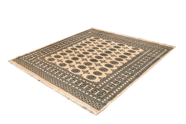 Blanched Almond Bokhara 6' 7 x 6' 9 - No. 60833 - ALRUG Rug Store