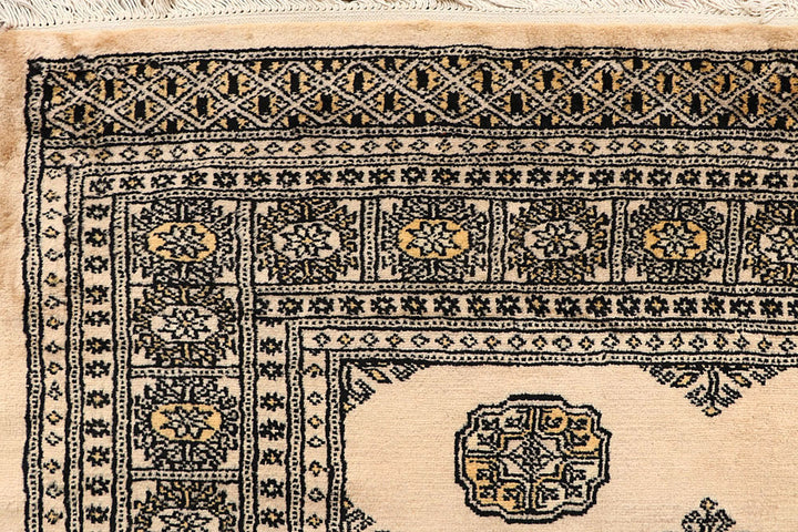 Blanched Almond Bokhara 6' 9 x 6' 9 - No. 60834 - ALRUG Rug Store