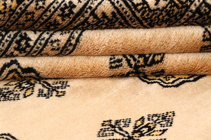 Blanched Almond Bokhara 6' 9 x 6' 9 - No. 60834 - ALRUG Rug Store