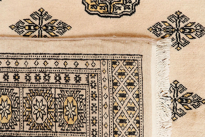 Blanched Almond Bokhara 6' 9 x 6' 9 - No. 60834 - ALRUG Rug Store