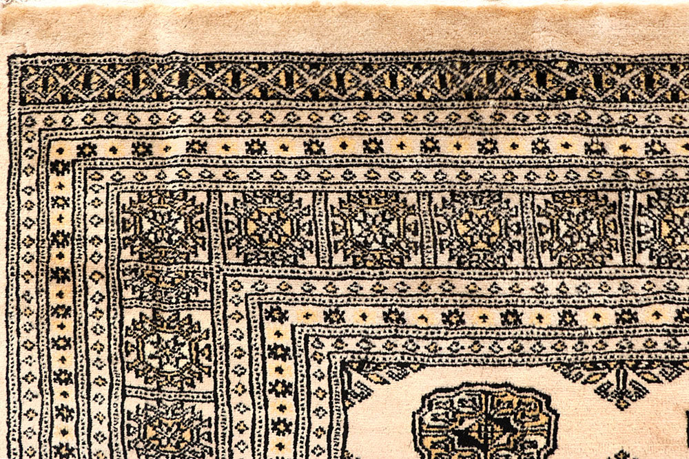 Blanched Almond Bokhara 6' 4 x 6' 11 - No. 60835 - ALRUG Rug Store