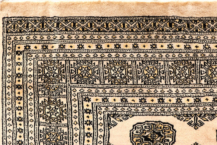 Blanched Almond Bokhara 6' 4 x 6' 11 - No. 60835 - ALRUG Rug Store