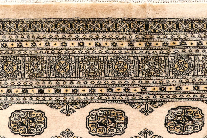 Blanched Almond Bokhara 6' 4 x 6' 11 - No. 60835 - ALRUG Rug Store