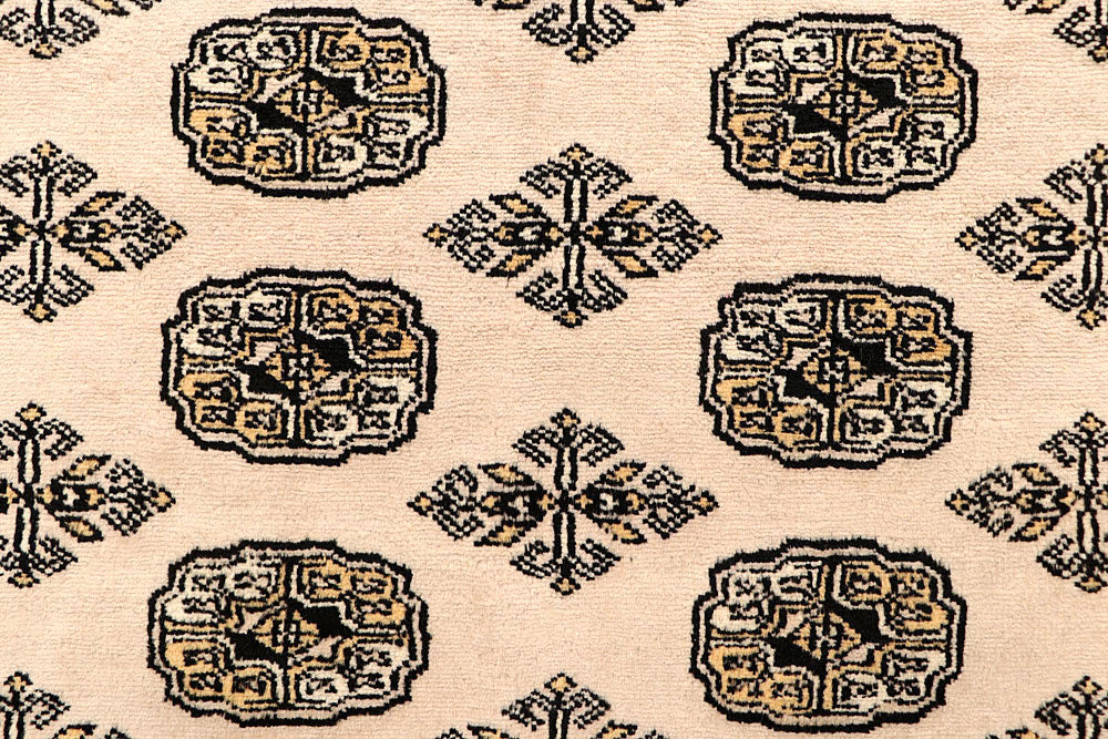 Blanched Almond Bokhara 6' 4 x 6' 11 - No. 60835 - ALRUG Rug Store