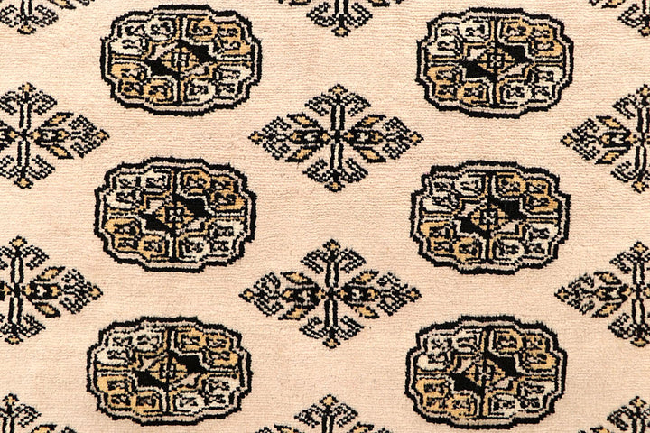 Blanched Almond Bokhara 6' 4 x 6' 11 - No. 60835 - ALRUG Rug Store