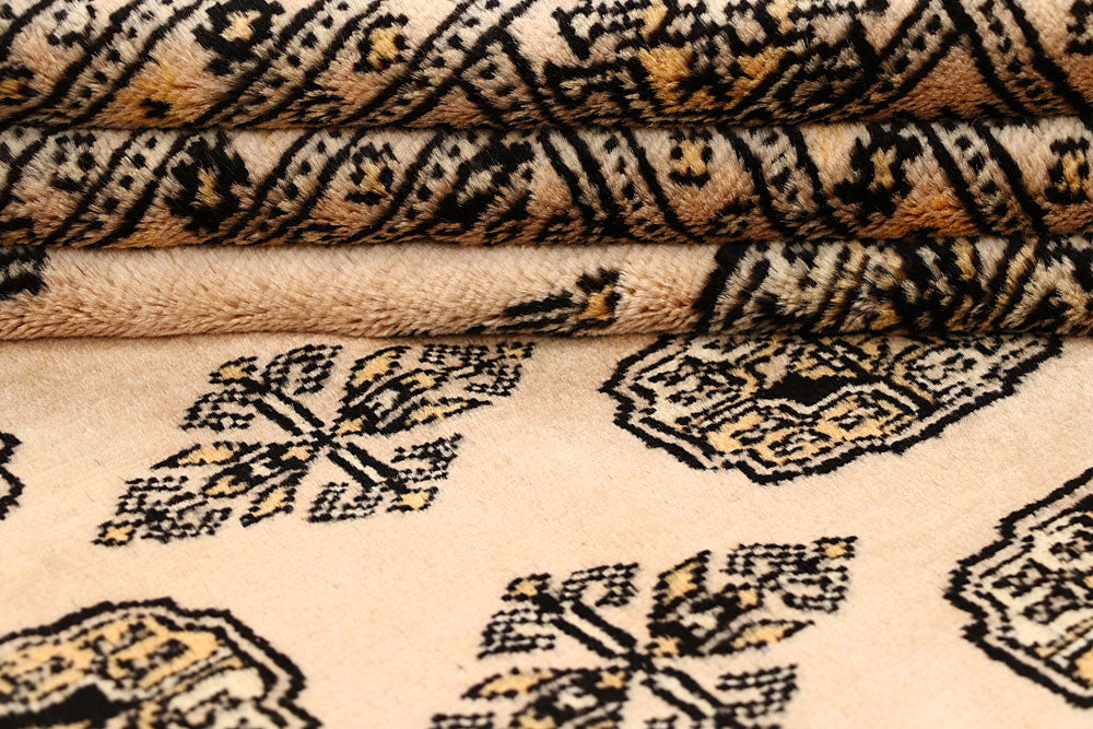 Blanched Almond Bokhara 6' 4 x 6' 11 - No. 60835 - ALRUG Rug Store