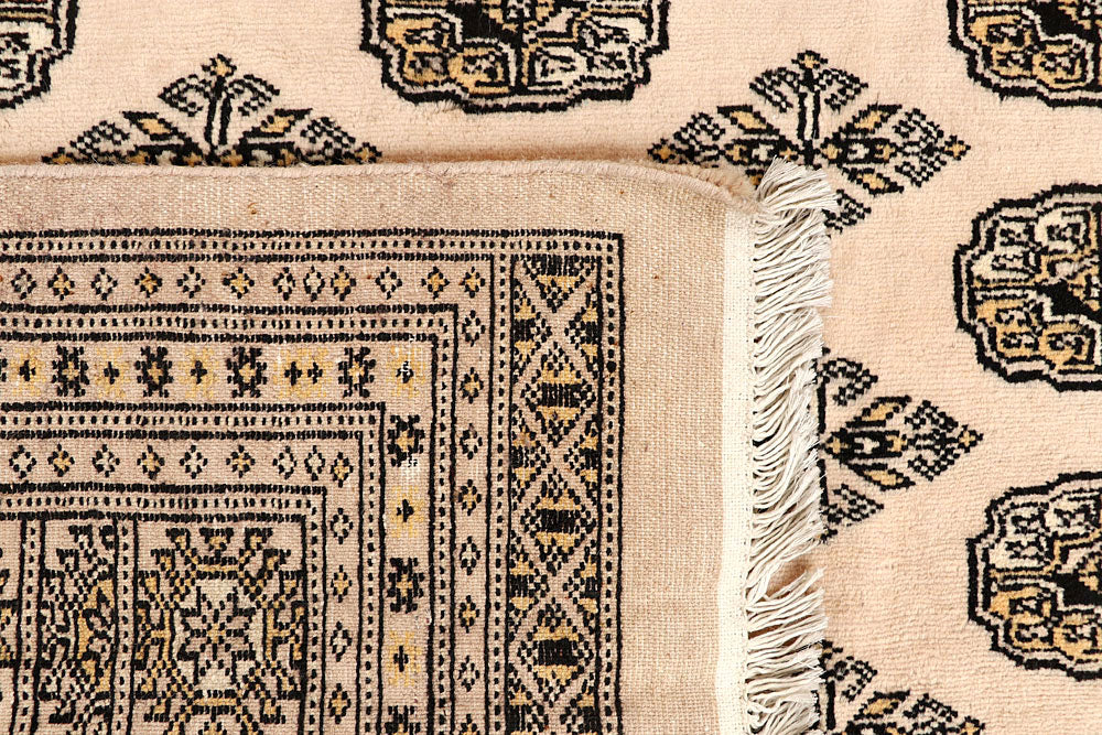 Blanched Almond Bokhara 6' 4 x 6' 11 - No. 60835 - ALRUG Rug Store