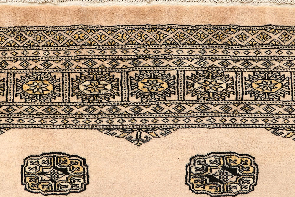 Blanched Almond Bokhara 6' 6 x 6' 10 - No. 60837 - ALRUG Rug Store