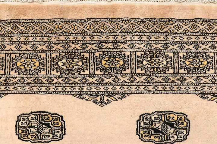 Blanched Almond Bokhara 6' 6 x 6' 10 - No. 60837 - ALRUG Rug Store