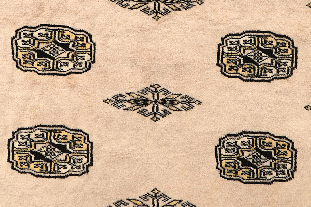 Blanched Almond Bokhara 6' 6 x 6' 10 - No. 60837 - ALRUG Rug Store