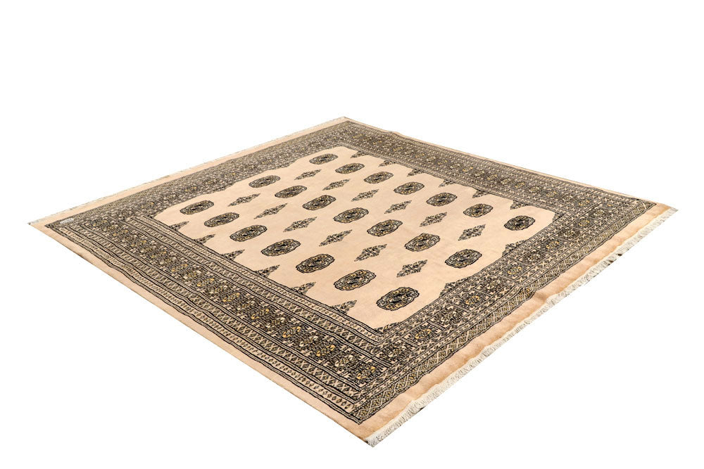 Blanched Almond Bokhara 6' 6 x 6' 10 - No. 60837 - ALRUG Rug Store