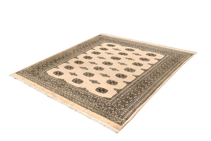 Blanched Almond Bokhara 6' 6 x 6' 10 - No. 60837 - ALRUG Rug Store