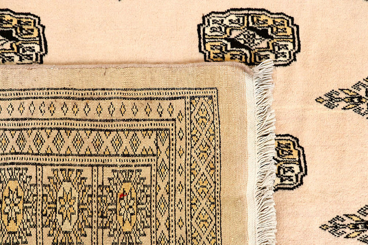 Blanched Almond Bokhara 6' 6 x 6' 10 - No. 60837 - ALRUG Rug Store