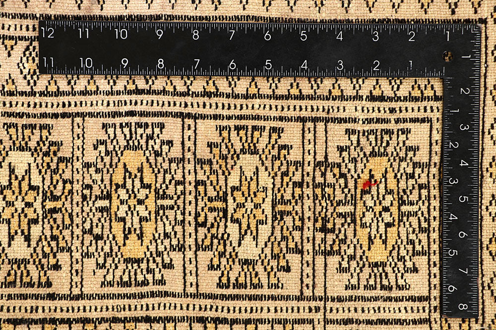 Blanched Almond Bokhara 6' 6 x 6' 10 - No. 60837 - ALRUG Rug Store