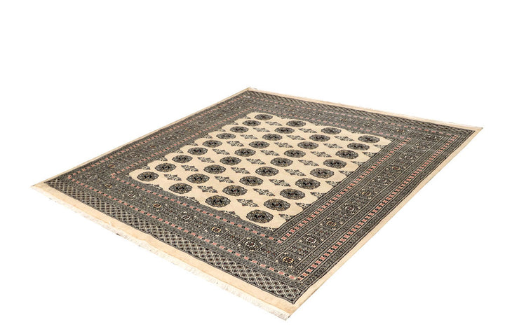Blanched Almond Bokhara 6' 9 x 6' 10 - No. 60838 - ALRUG Rug Store
