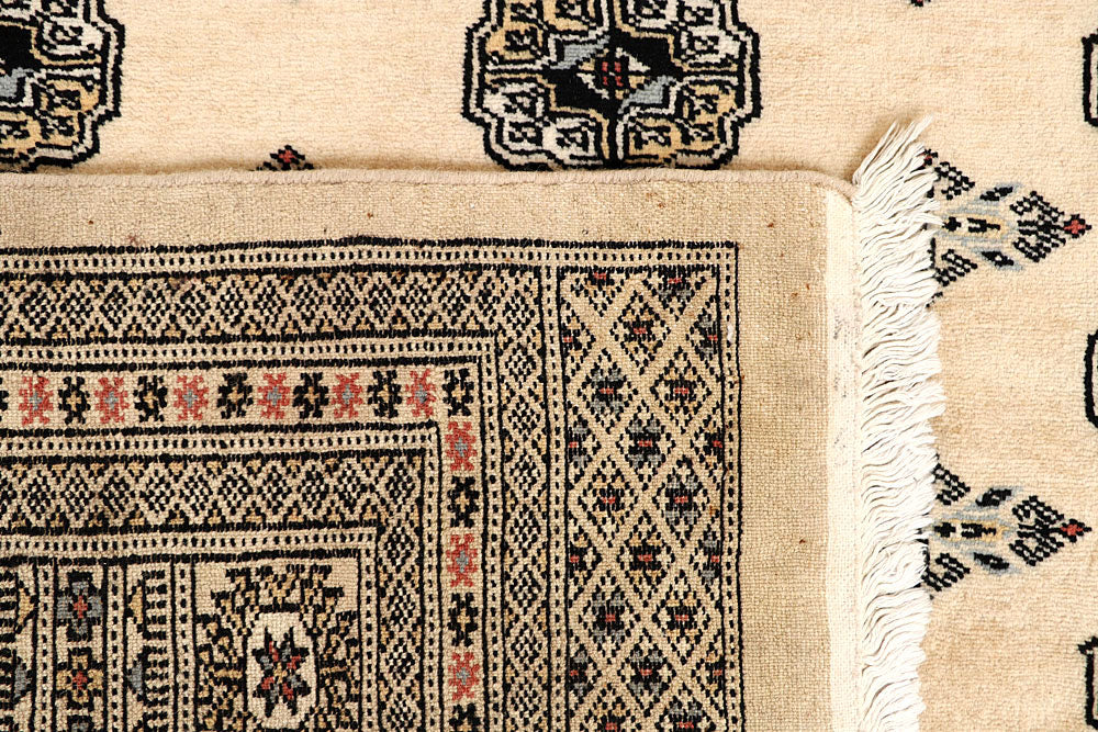 Blanched Almond Bokhara 6' 9 x 6' 10 - No. 60838 - ALRUG Rug Store