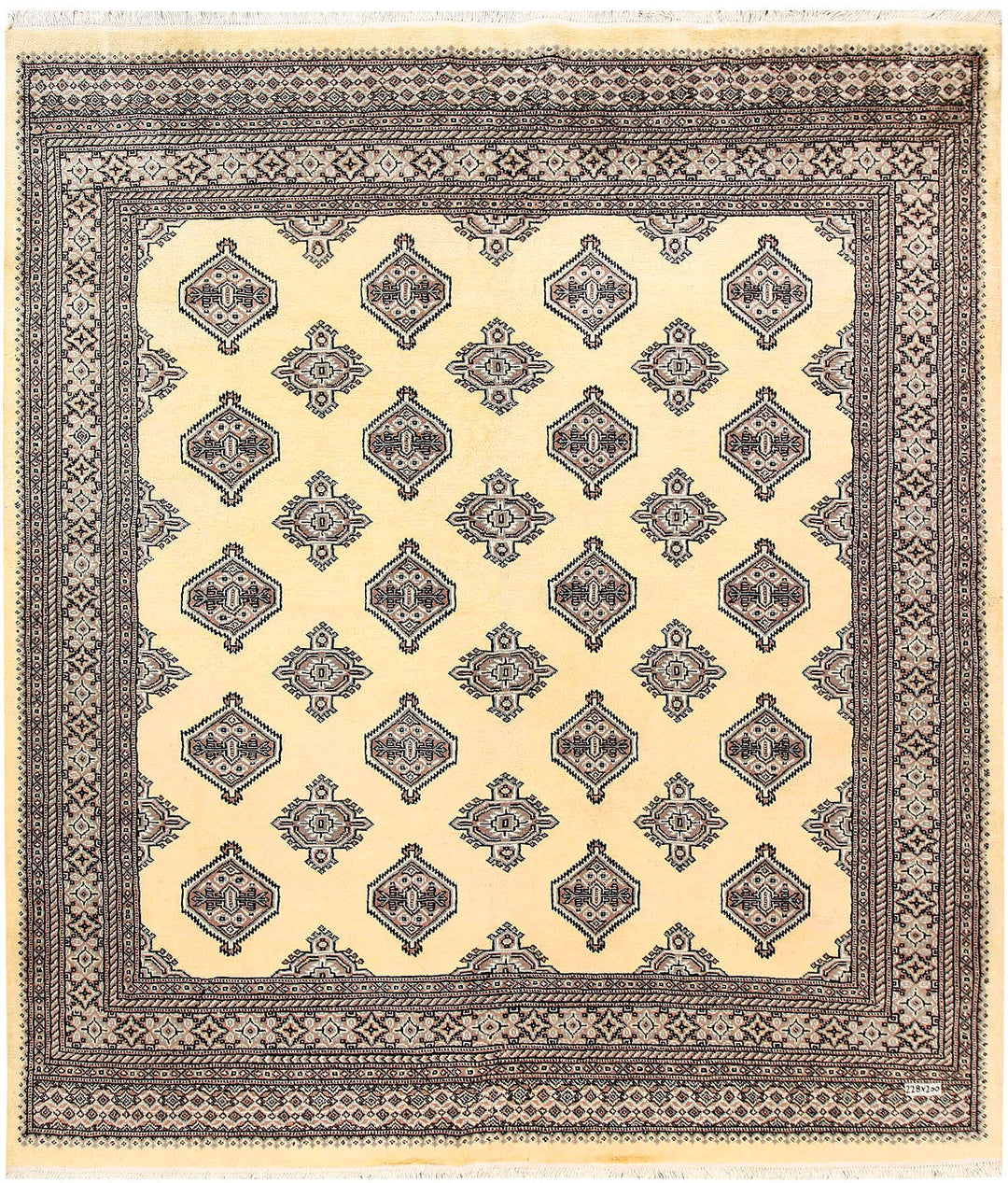 Lemon Chiffon Jaldar 6' 7 x 7' 6 - No. 60839 - ALRUG Rug Store