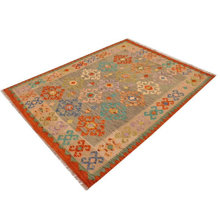 Vegetable Kilim 4' 9 x 6' 5 (ft) - No. AL28842 - ALRUG Rug Store