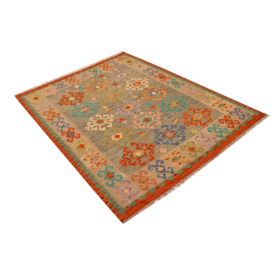 Vegetable Kilim 4' 9 x 6' 5 (ft) - No. AL28842 - ALRUG Rug Store