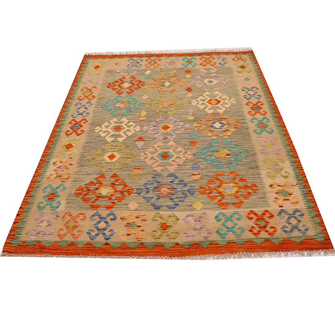 Vegetable Kilim 4' 9 x 6' 5 (ft) - No. AL28842 - ALRUG Rug Store