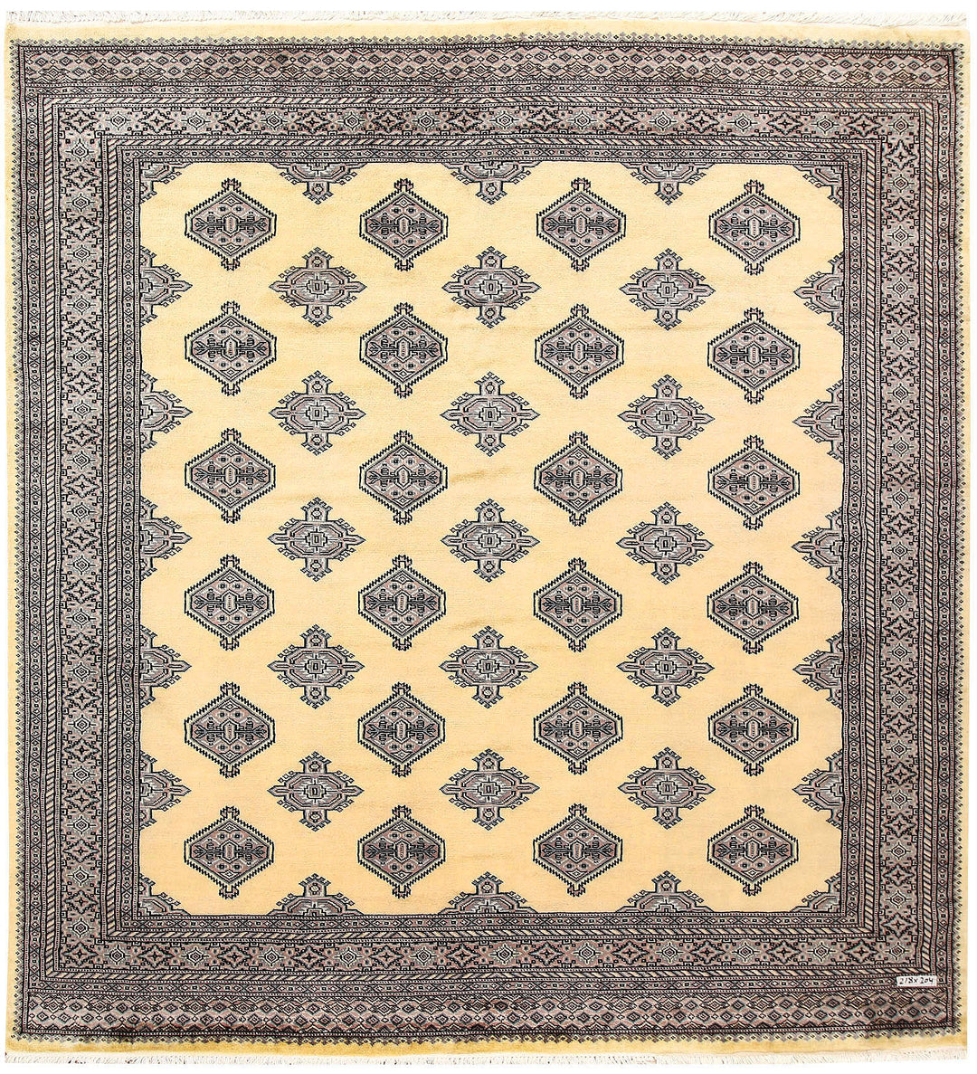 Lemon Chiffon Jaldar 6' 8 x 7' 2 - No. 60841 - ALRUG Rug Store