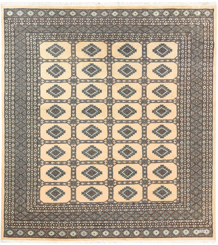 Navajo White Jaldar 6' 7 x 7' 1 - No. 60842 - ALRUG Rug Store