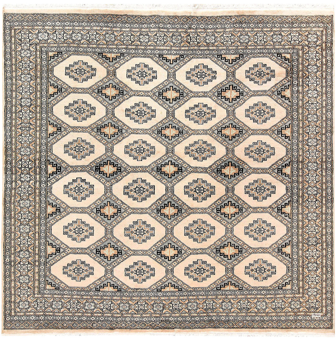 Blanched Almond Jaldar 6' 7 x 6' 5 - No. 60844 - ALRUG Rug Store