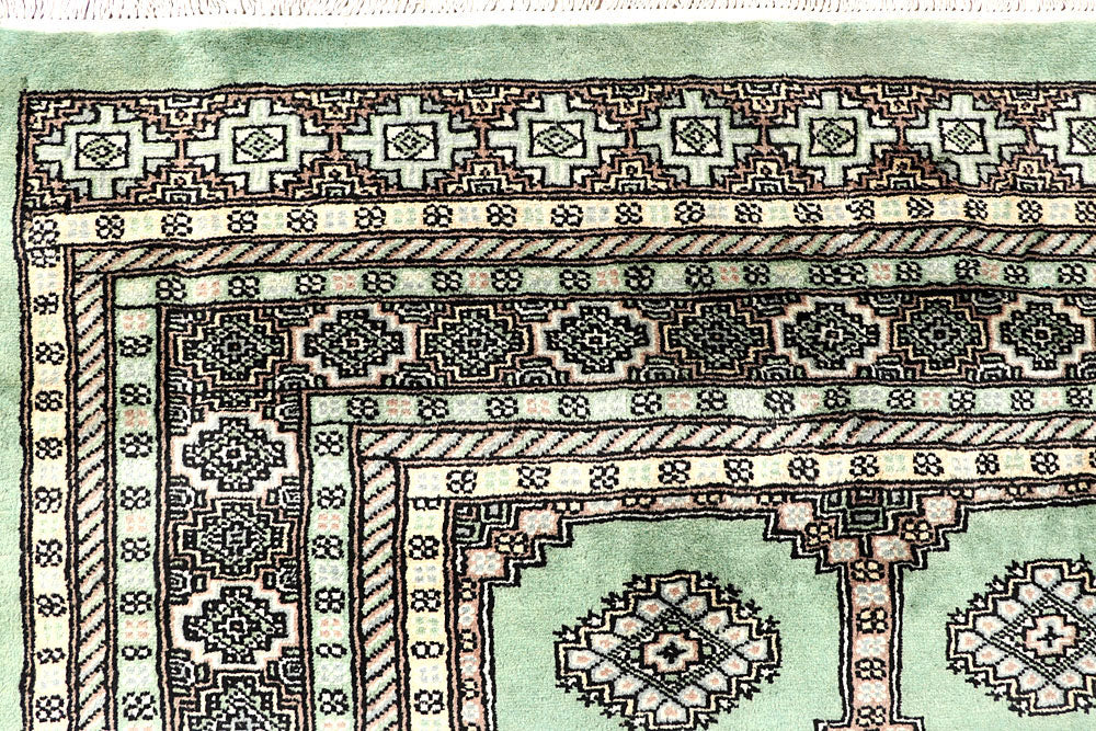 Dark Sea Green Jaldar 6' 6 x 6' 7 - No. 60846 - ALRUG Rug Store