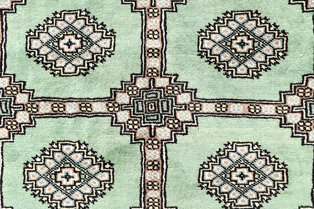 Dark Sea Green Jaldar 6' 6 x 6' 7 - No. 60846 - ALRUG Rug Store