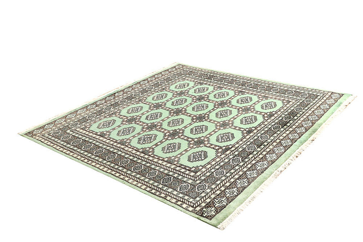 Dark Sea Green Jaldar 6' 6 x 6' 7 - No. 60846 - ALRUG Rug Store