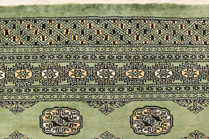 Olivedrab Bokhara 6' 9 x 7' - No. 60849 - ALRUG Rug Store