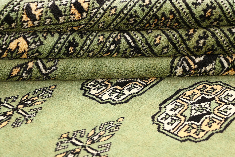 Olivedrab Bokhara 6' 9 x 7' - No. 60849 - ALRUG Rug Store