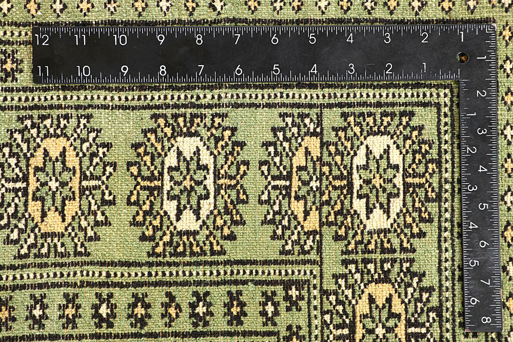 Olivedrab Bokhara 6' 9 x 7' - No. 60849 - ALRUG Rug Store