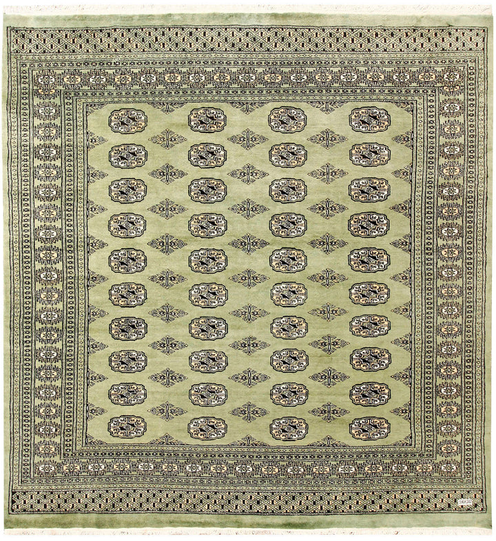 Olivedrab Bokhara 6' 9 x 7' - No. 60849 - ALRUG Rug Store