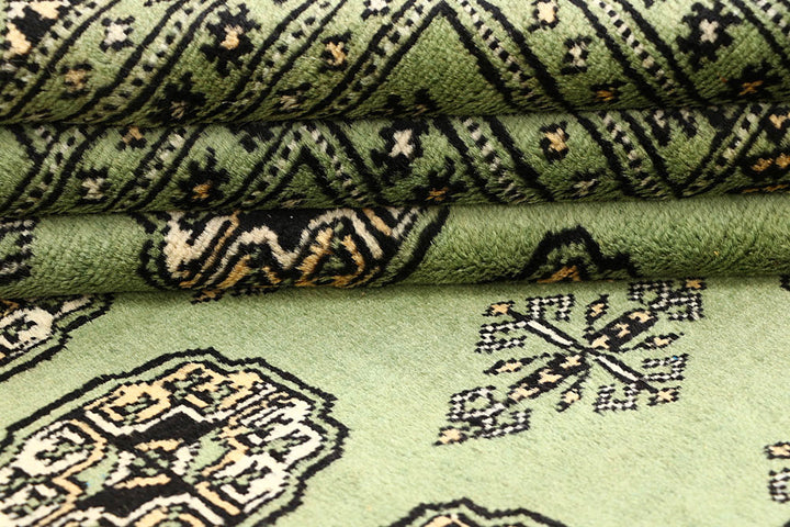 Olivedrab Bokhara 6' 7 x 6' 8 - No. 60850 - ALRUG Rug Store