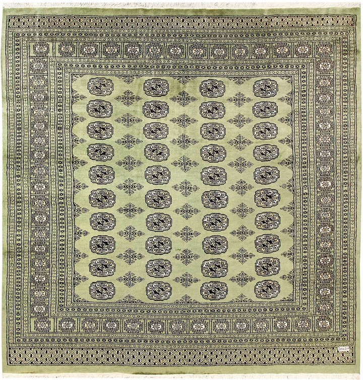 Olivedrab Bokhara 6' 7 x 6' 8 - No. 60850 - ALRUG Rug Store