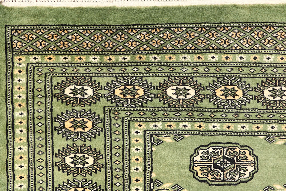 Olivedrab Bokhara 6' 8 x 6' 10 - No. 60851 - ALRUG Rug Store