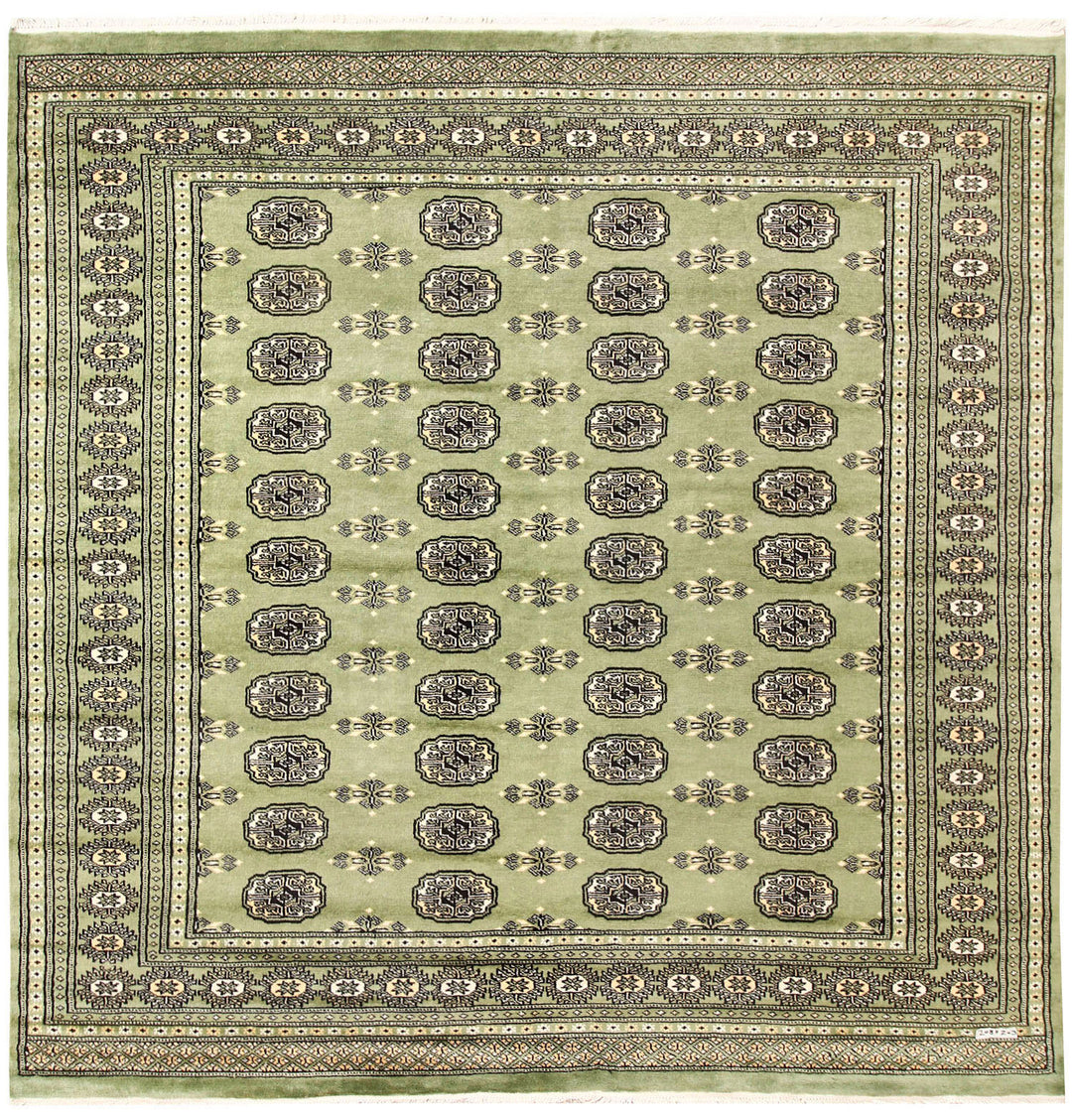 Olivedrab Bokhara 6' 8 x 6' 10 - No. 60851 - ALRUG Rug Store
